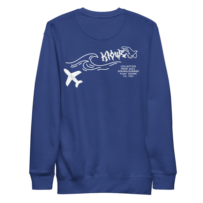 Navy Blue Kiowe Mirrored Logo Sweatshirt