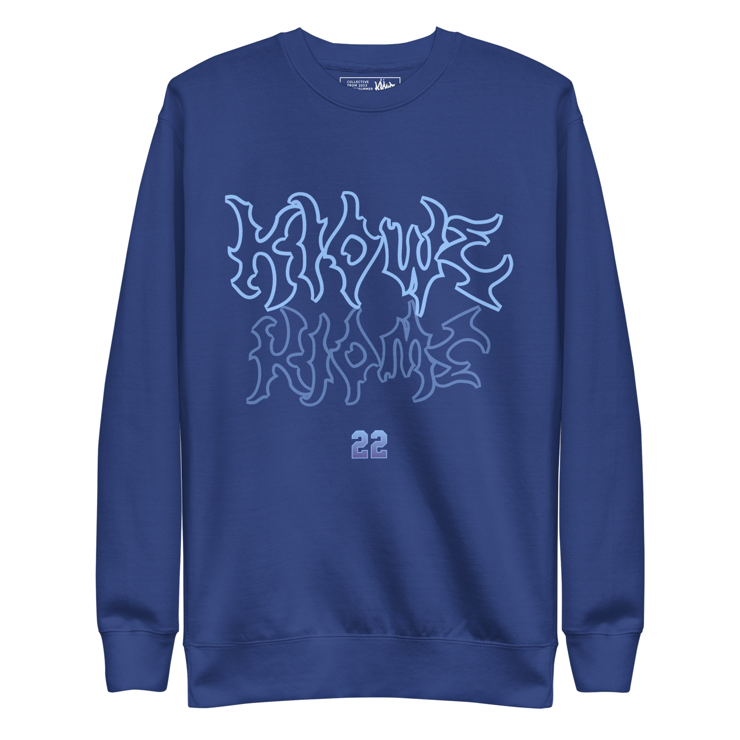 Navy Blue Kiowe Mirrored Logo Sweatshirt