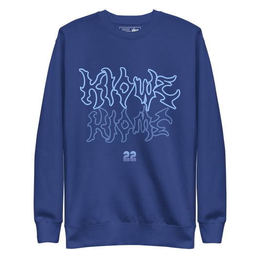 Navy Blue Kiowe Mirrored Logo Sweatshirt