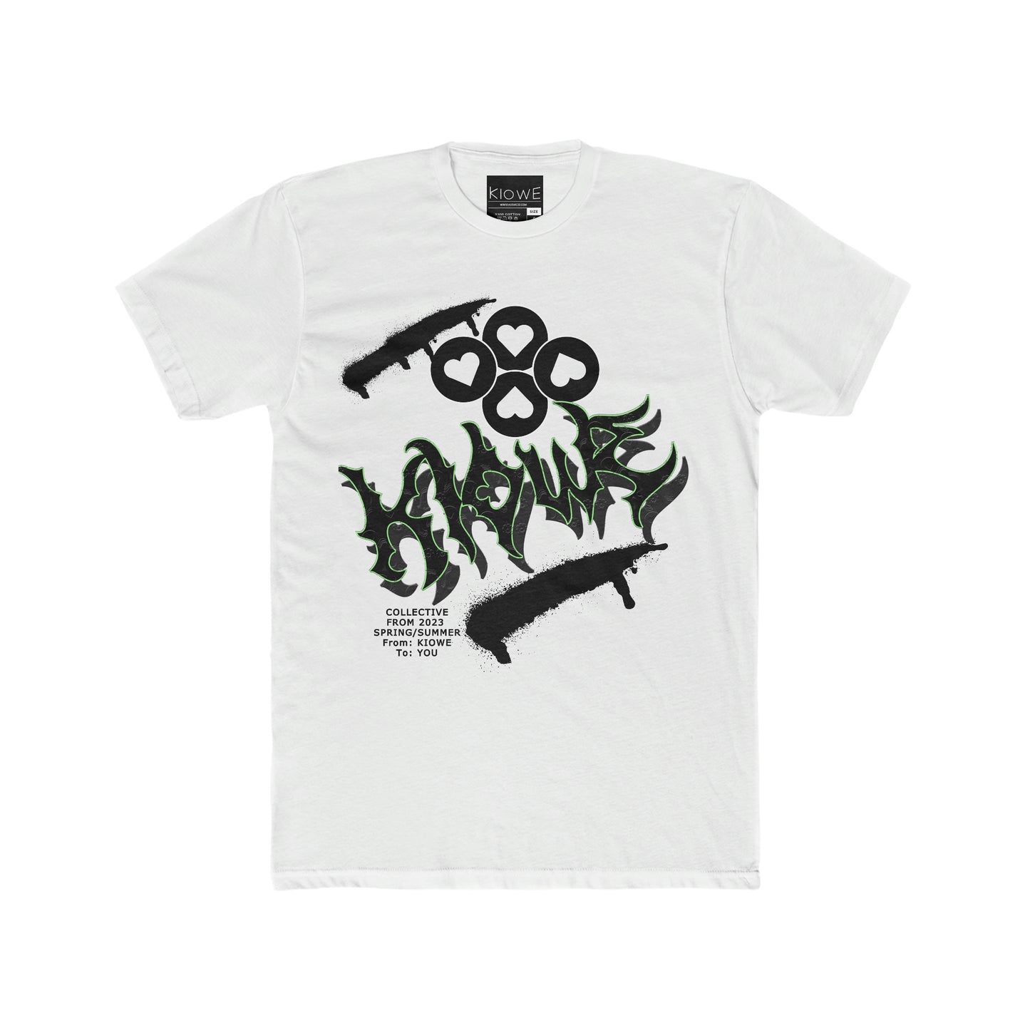 Graffiti Heart Kiowe Print T-Shirt
