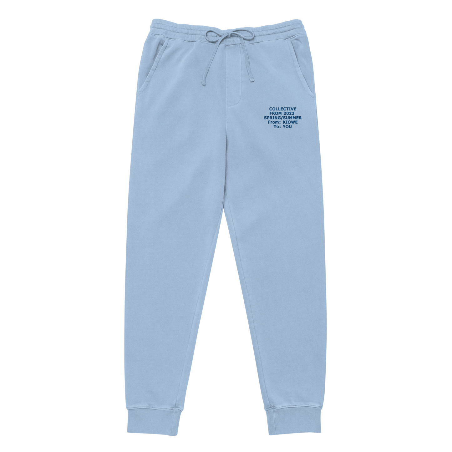 Light Blue Pigment Dyed Sweatpants