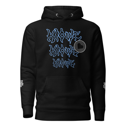 Black Hooded Jacket Kiowe 3x Logo