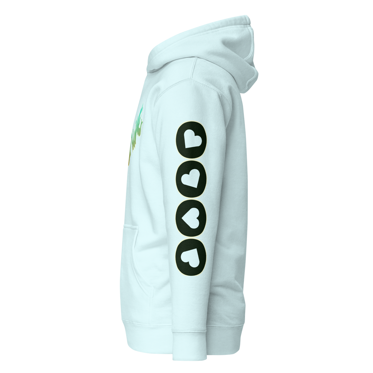 Black Heart Logo Sleeve Print